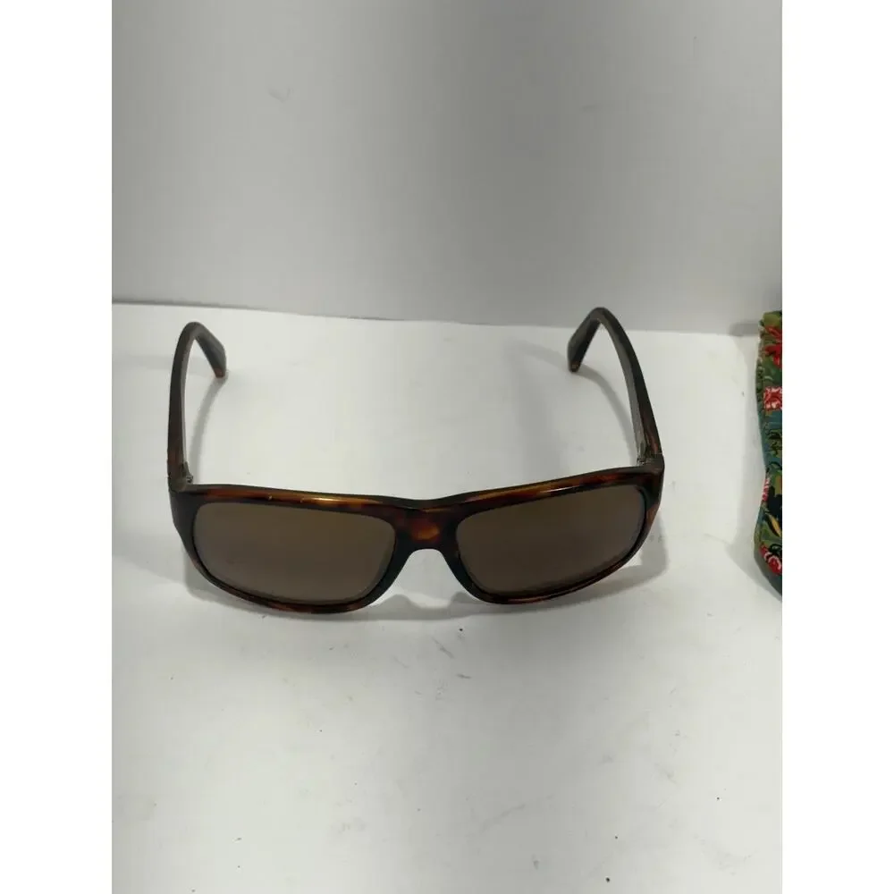 Maui Jim Free Dive Brown Tortoise Sunglasses with Soft MJ Case Made Italy READ**